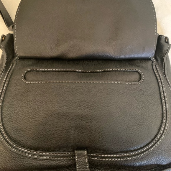 CHLOE Marcie Medium Black Textured Leader Shoulder Bag - Picture 13 of 16